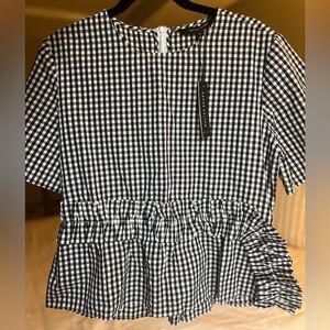 NWT!!!! Walter Baker “Chelsea” gingham top
